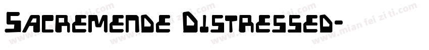 Sacremende Distressed字体转换